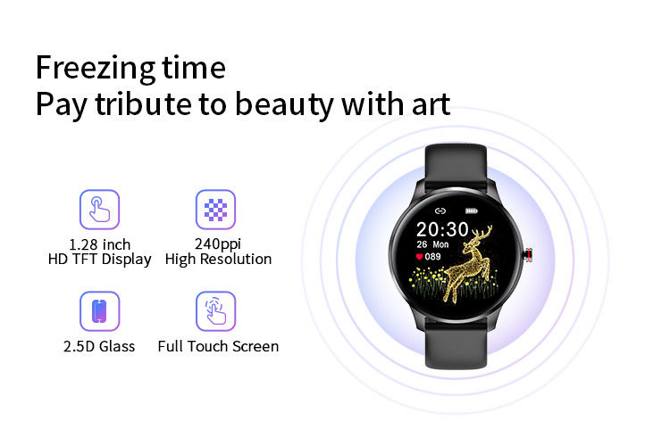 Multipurpose Smartwatch Sport Watch Bluetooth Range IP68 Waterproof