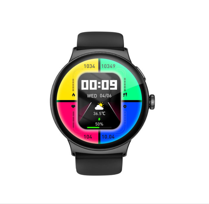 Round AMOLED Smart Watch With Weather Sleep Health Tracking Calling Message Reply